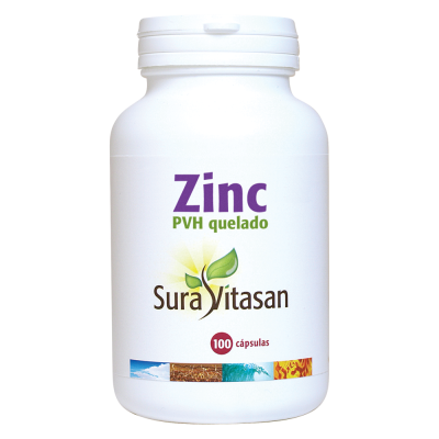 SuraVitasan Zinc PVH Quelado 100 capsulas vegetales