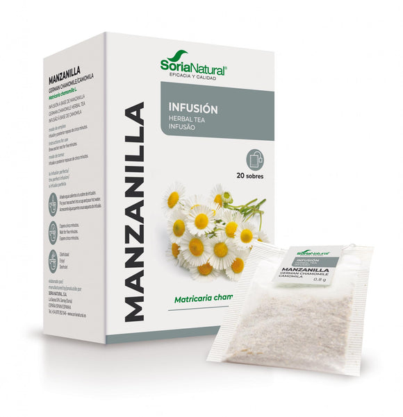Soria Natural Manzanilla Infusión 20 bolsitas en filtro