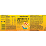 Nature Essential Vitaminas y Minerales 60 comprimidos