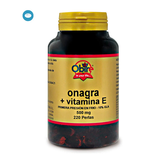 Obire Aceite de Onagra 500 mg 10.% GLA 220 perlas