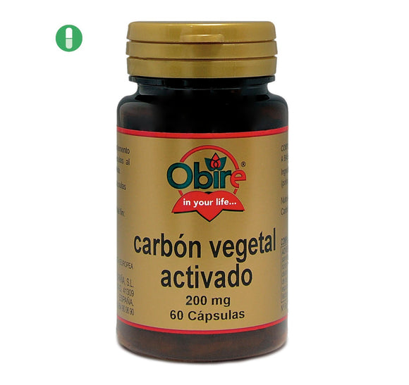 Obire Carbón Vegetal activado 200 mg 60 capsulas