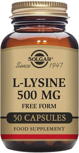 Solgar L-Lisina 500 mg 50 capsulas vegetales
