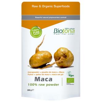 Biotona Maca Raw Powder en polvo 200 grs Vegano 100.% Natural