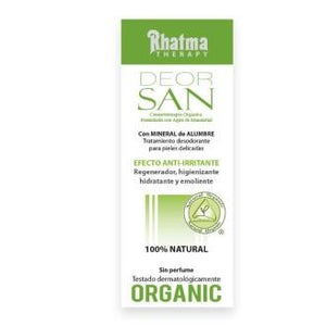 Desodorante bio sin perfume piel delicada de Rhatma en Biocosmesalud