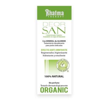 Desodorante bio sin perfume piel delicada de Rhatma en Biocosmesalud