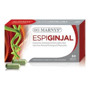 Ginseng Coreano con espiruina  Marnys capsulas en Biocosmesalud
