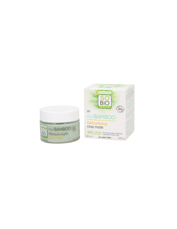 Mascarilla Arcilla detox pur Bamboo en Biocosmesalud
