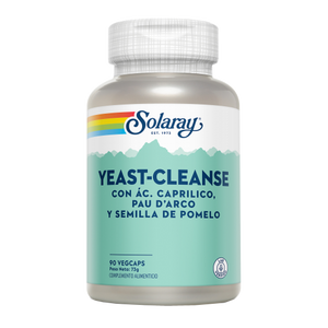 Solaray Yeast Cleanse™- 90 Vegcaps. Apto para veganos.
