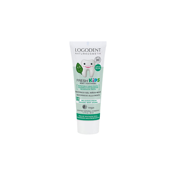 Logona Dentifrico Niños Menta sin fluor 50 ml