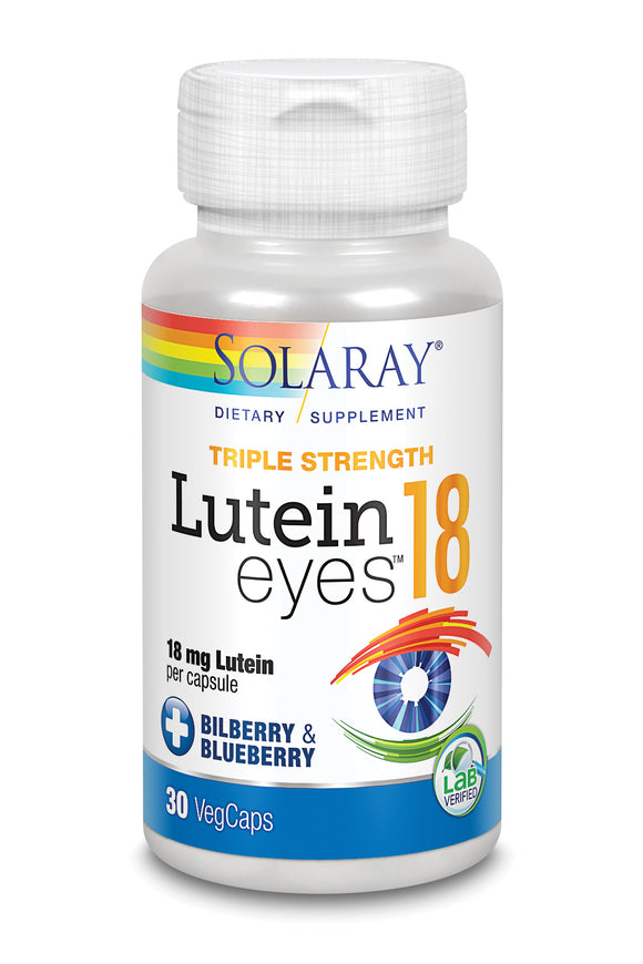 Solaray Lutein Eyes 18 mg 30 capsulas veganas