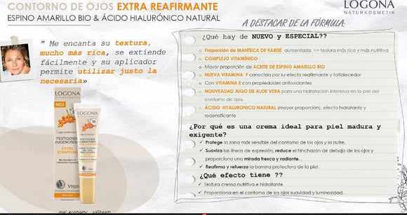LOGONA CONTORNO OJOS REAFIRMANTE AGE PROTECTION 15 ML
