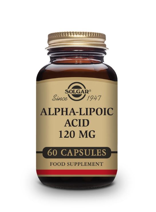 Solgar Acido Alfa Lipoico 120 mg 60 capsulas vegetales