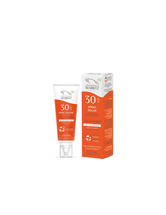 Alga maris Spray Solar Cara y Cuerpo SPF30 100 ml Bio